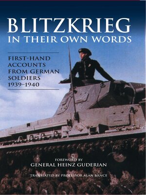 cover image of Blitzkrieg in their own Words